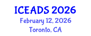 International Conference on Engineering and Design Sciences (ICEADS) February 12, 2026 - Toronto, Canada International Conference on Engineering and Design Sciences (ICEADS) February 12, 2026 - Toronto, Canada