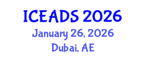 International Conference on Engineering and Design Sciences (ICEADS) January 26, 2026 - Dubai, United Arab Emirates International Conference on Engineering and Design Sciences (ICEADS) January 26, 2026 - Dubai, United Arab Emirates