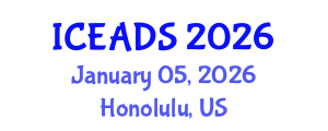 International Conference on Engineering and Design Sciences (ICEADS) January 05, 2026 - Honolulu, United States International Conference on Engineering and Design Sciences (ICEADS) January 05, 2026 - Honolulu, United States