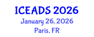 International Conference on Engineering and Design Sciences (ICEADS) January 26, 2026 - Paris, France International Conference on Engineering and Design Sciences (ICEADS) January 26, 2026 - Paris, France