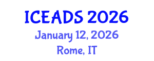 International Conference on Engineering and Design Sciences (ICEADS) January 12, 2026 - Rome, Italy International Conference on Engineering and Design Sciences (ICEADS) January 12, 2026 - Rome, Italy