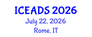 International Conference on Engineering and Design Sciences (ICEADS) July 22, 2026 - Rome, Italy International Conference on Engineering and Design Sciences (ICEADS) July 22, 2026 - Rome, Italy