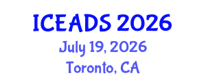 International Conference on Engineering and Design Sciences (ICEADS) July 19, 2026 - Toronto, Canada International Conference on Engineering and Design Sciences (ICEADS) July 19, 2026 - Toronto, Canada