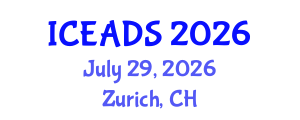 International Conference on Engineering and Design Sciences (ICEADS) July 29, 2026 - Zurich, Switzerland International Conference on Engineering and Design Sciences (ICEADS) July 29, 2026 - Zurich, Switzerland