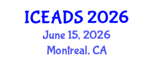 International Conference on Engineering and Design Sciences (ICEADS) June 15, 2026 - Montreal, Canada International Conference on Engineering and Design Sciences (ICEADS) June 15, 2026 - Montreal, Canada