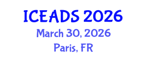 International Conference on Engineering and Design Sciences (ICEADS) March 30, 2026 - Paris, France International Conference on Engineering and Design Sciences (ICEADS) March 30, 2026 - Paris, France