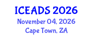 International Conference on Engineering and Design Sciences (ICEADS) November 04, 2026 - Cape Town, South Africa International Conference on Engineering and Design Sciences (ICEADS) November 04, 2026 - Cape Town, South Africa