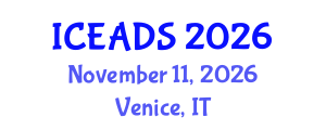 International Conference on Engineering and Design Sciences (ICEADS) November 11, 2026 - Venice, Italy International Conference on Engineering and Design Sciences (ICEADS) November 11, 2026 - Venice, Italy