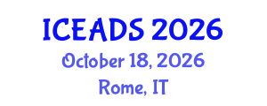 International Conference on Engineering and Design Sciences (ICEADS) October 18, 2026 - Rome, Italy International Conference on Engineering and Design Sciences (ICEADS) October 18, 2026 - Rome, Italy