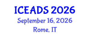 International Conference on Engineering and Design Sciences (ICEADS) September 16, 2026 - Rome, Italy International Conference on Engineering and Design Sciences (ICEADS) September 16, 2026 - Rome, Italy