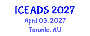 International Conference on Engineering and Design Sciences (ICEADS) April 03, 2027 - Toronto, Australia International Conference on Engineering and Design Sciences (ICEADS) April 03, 2027 - Toronto, Australia