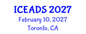 International Conference on Engineering and Design Sciences (ICEADS) February 10, 2027 - Toronto, Canada International Conference on Engineering and Design Sciences (ICEADS) February 10, 2027 - Toronto, Canada