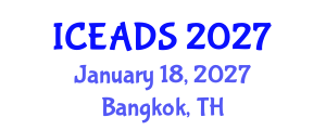 International Conference on Engineering and Design Sciences (ICEADS) January 18, 2027 - Bangkok, Thailand International Conference on Engineering and Design Sciences (ICEADS) January 18, 2027 - Bangkok, Thailand