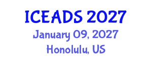 International Conference on Engineering and Design Sciences (ICEADS) January 09, 2027 - Honolulu, United States International Conference on Engineering and Design Sciences (ICEADS) January 09, 2027 - Honolulu, United States