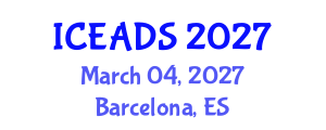International Conference on Engineering and Design Sciences (ICEADS) March 04, 2027 - Barcelona, Spain International Conference on Engineering and Design Sciences (ICEADS) March 04, 2027 - Barcelona, Spain
