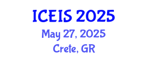 International Conference on Engineering and Industrial Sciences (ICEIS) May 27, 2025 - Crete, Greece