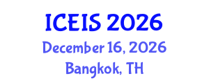 International Conference on Engineering and Industrial Sciences (ICEIS) December 16, 2026 - Bangkok, Thailand International Conference on Engineering and Industrial Sciences (ICEIS) December 16, 2026 - Bangkok, Thailand
