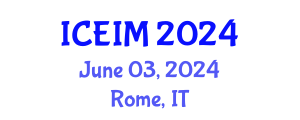 International Conference on Engineering and Innovative Materials (ICEIM) June 03, 2024 - Rome, Italy
