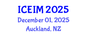 International Conference on Engineering and Innovative Materials (ICEIM) December 01, 2025 - Auckland, New Zealand
