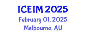 International Conference on Engineering and Innovative Materials (ICEIM) February 01, 2025 - Melbourne, Australia