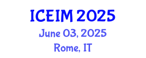 International Conference on Engineering and Innovative Materials (ICEIM) June 03, 2025 - Rome, Italy
