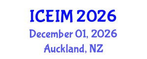 International Conference on Engineering and Innovative Materials (ICEIM) December 01, 2026 - Auckland, New Zealand