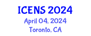 International Conference on Engineering and Natural Sciences (ICENS) April 04, 2024 - Toronto, Canada