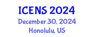 International Conference on Engineering and Natural Sciences (ICENS) December 30, 2024 - Honolulu, United States
