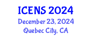 International Conference on Engineering and Natural Sciences (ICENS) December 23, 2024 - Quebec City, Canada