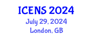 International Conference on Engineering and Natural Sciences (ICENS) July 29, 2024 - London, United Kingdom