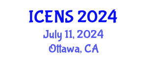 International Conference on Engineering and Natural Sciences (ICENS) July 11, 2024 - Ottawa, Canada