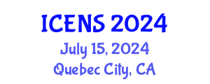 International Conference on Engineering and Natural Sciences (ICENS) July 15, 2024 - Quebec City, Canada