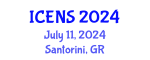 International Conference on Engineering and Natural Sciences (ICENS) July 11, 2024 - Santorini, Greece
