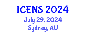 International Conference on Engineering and Natural Sciences (ICENS) July 29, 2024 - Sydney, Australia