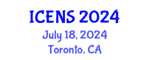International Conference on Engineering and Natural Sciences (ICENS) July 18, 2024 - Toronto, Canada
