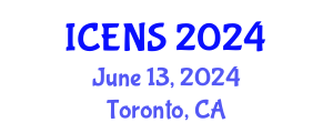 International Conference on Engineering and Natural Sciences (ICENS) June 13, 2024 - Toronto, Canada