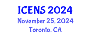 International Conference on Engineering and Natural Sciences (ICENS) November 25, 2024 - Toronto, Canada