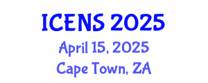 International Conference on Engineering and Natural Sciences (ICENS) April 15, 2025 - Cape Town, South Africa