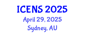 International Conference on Engineering and Natural Sciences (ICENS) April 29, 2025 - Sydney, Australia