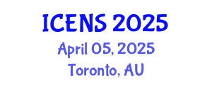 International Conference on Engineering and Natural Sciences (ICENS) April 05, 2025 - Toronto, Australia