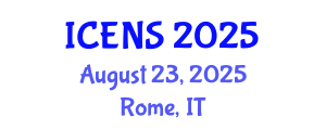 International Conference on Engineering and Natural Sciences (ICENS) August 23, 2025 - Rome, Italy