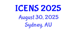 International Conference on Engineering and Natural Sciences (ICENS) August 30, 2025 - Sydney, Australia