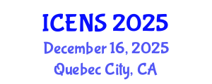 International Conference on Engineering and Natural Sciences (ICENS) December 16, 2025 - Quebec City, Canada