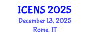 International Conference on Engineering and Natural Sciences (ICENS) December 13, 2025 - Rome, Italy