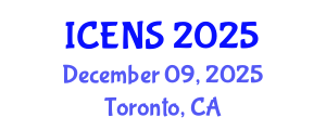 International Conference on Engineering and Natural Sciences (ICENS) December 09, 2025 - Toronto, Canada