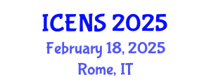 International Conference on Engineering and Natural Sciences (ICENS) February 18, 2025 - Rome, Italy
