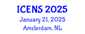 International Conference on Engineering and Natural Sciences (ICENS) January 21, 2025 - Amsterdam, Netherlands