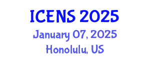 International Conference on Engineering and Natural Sciences (ICENS) January 07, 2025 - Honolulu, United States