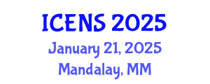 International Conference on Engineering and Natural Sciences (ICENS) January 21, 2025 - Mandalay, Myanmar