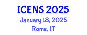 International Conference on Engineering and Natural Sciences (ICENS) January 18, 2025 - Rome, Italy